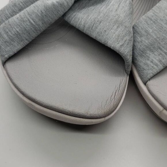 Clarks Arla Meg Women Sandals Flat Strappy Gray Size 12 - Picture 6 of 10